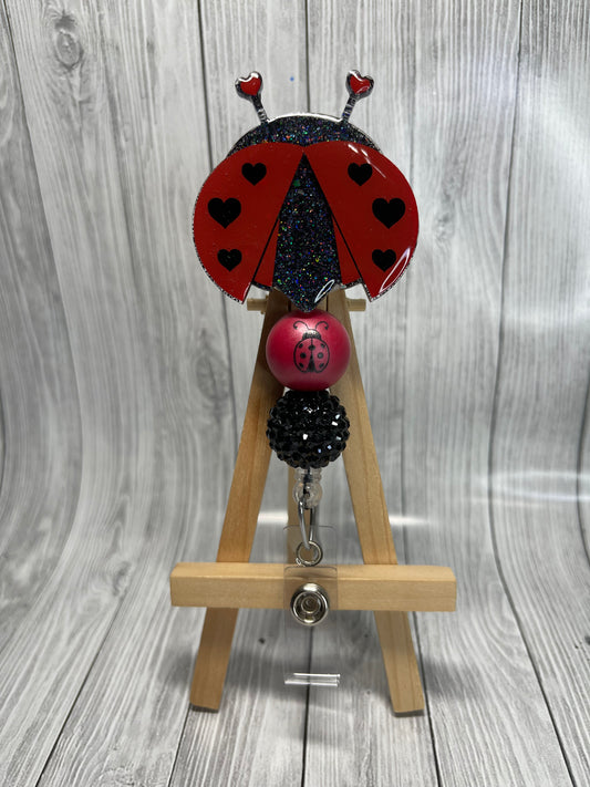 Ladybug Badge Reel