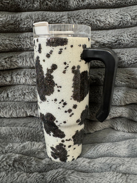 30oz Cow Print Tumbler