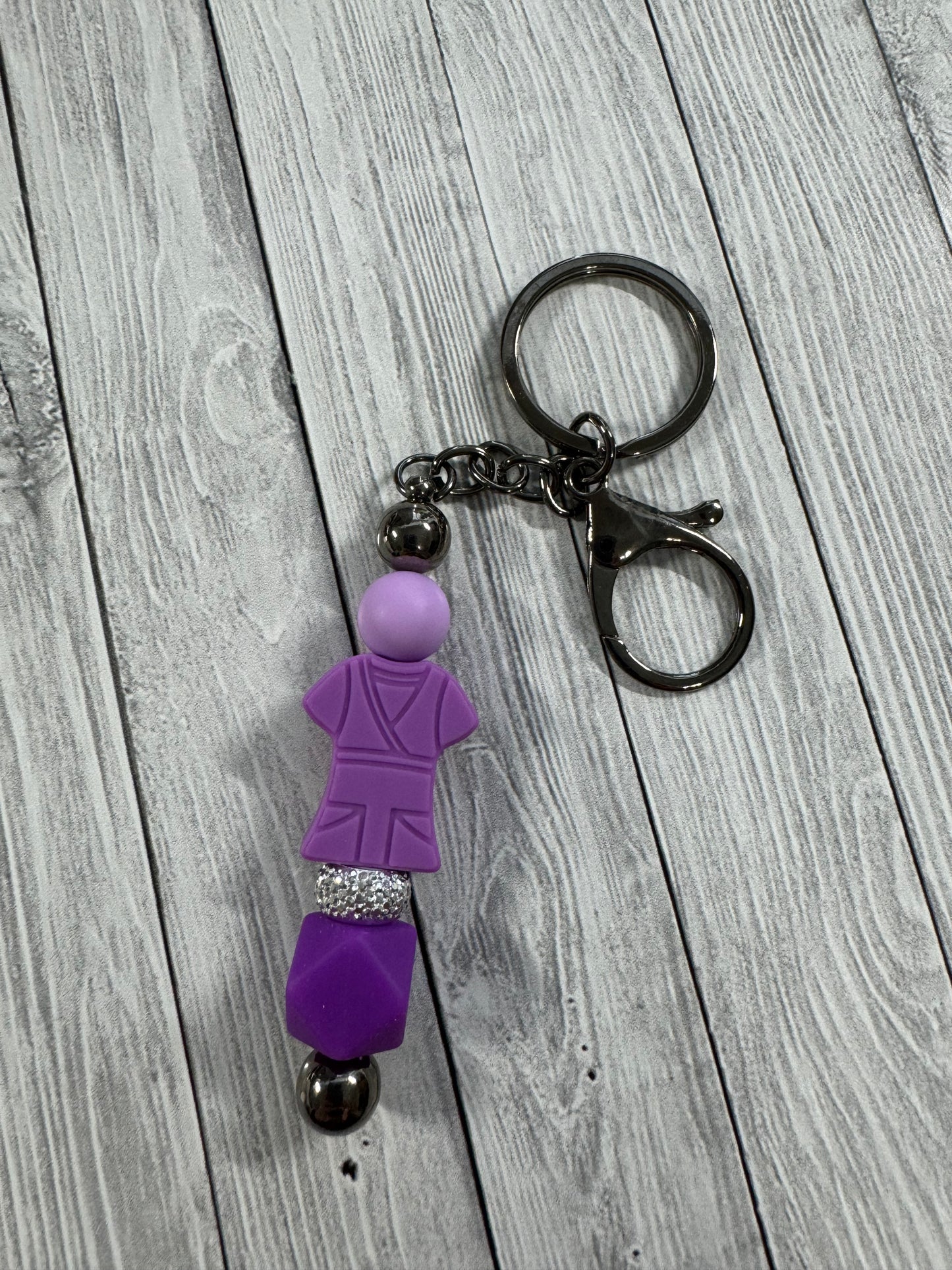 Purple Scrub Top Keychain