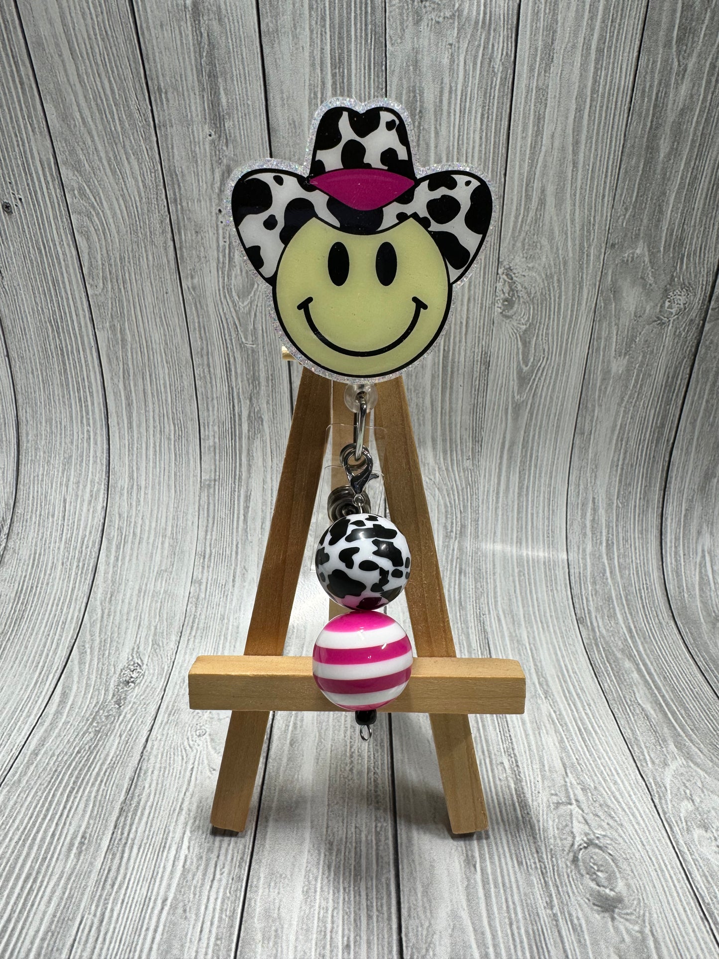 Smiley Face Badge Reel